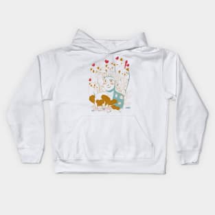 illustration of cute cats by MrsgEnd Kids Hoodie